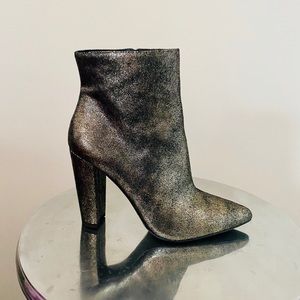 Jessica Simpson boots metallic coated